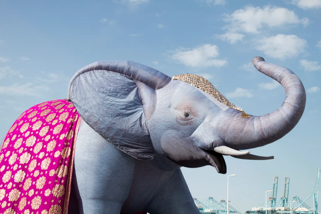 Brotóns india elefante gris disfraz cabalgata