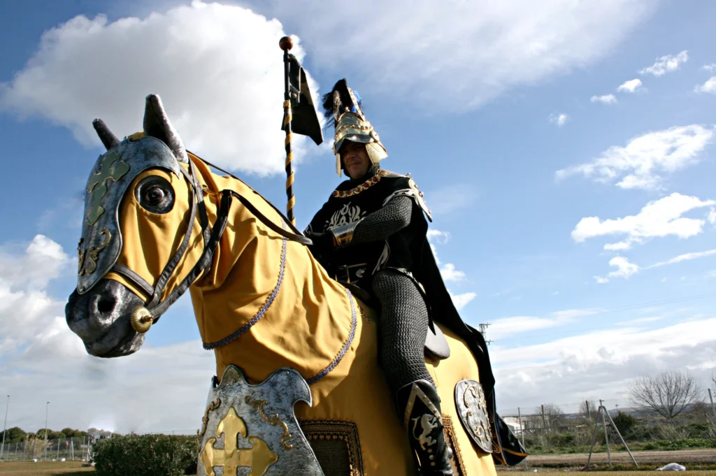 Brotóns la in justa caballero de chatillon disfraz cabalgata