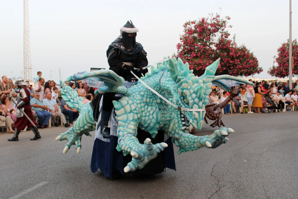 Brotóns land dragons dragón hielo espectáculo cabalgata