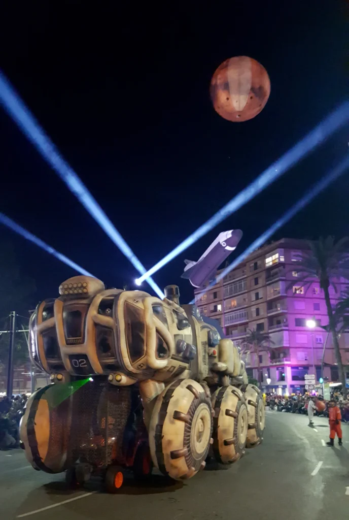 Brotóns murcia fiestas primavera space rover hinchable luces