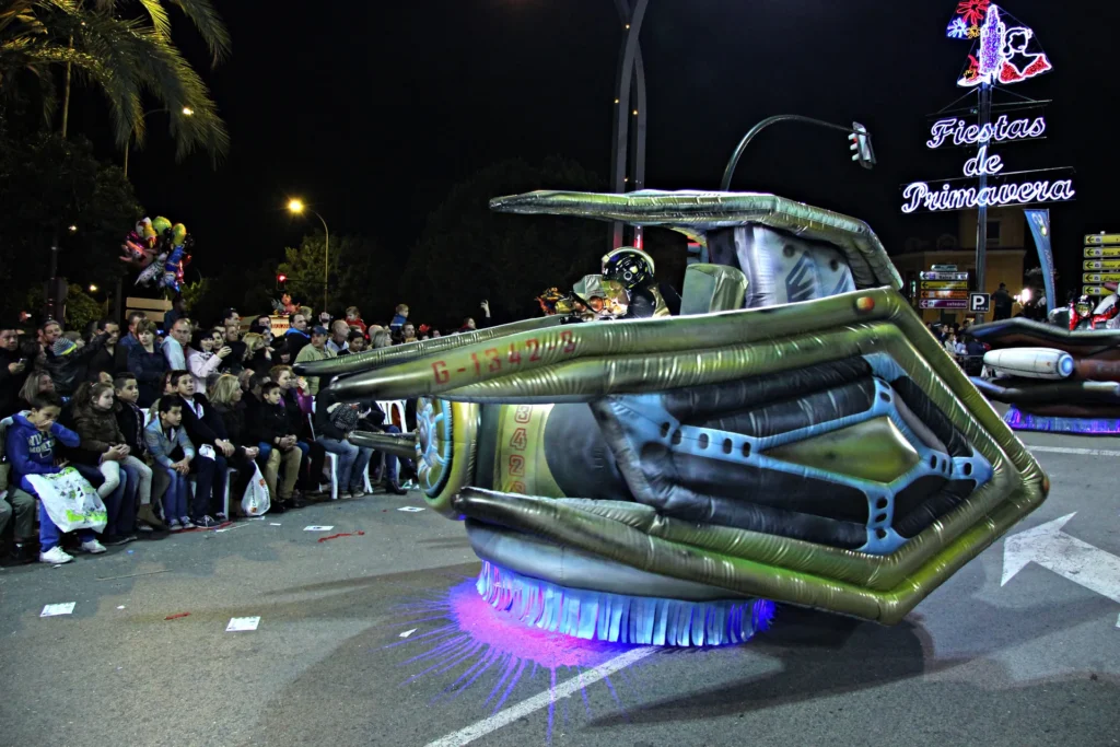 Brotóns murcia fiestas primavera vehiculo espacial hinchable