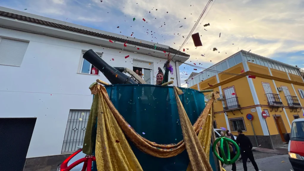 Brotóns navidad carro confeti desfile cabalgata
